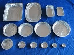 Conteneur en aluminium rond/de place déjeuner de supermarché en aluminium de conteneurs de nourriture