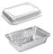 Le conteneur quotidien de papier aluminium d'utilisation/déjouent des casseroles avec des couvercles pour geler 145 * 120mm