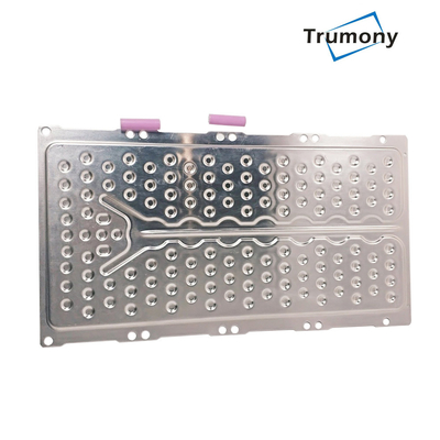 Plat en aluminium supérieur de refroidissement par l'eau de système de refroidissement de batterie pour la conception d'automobile