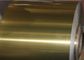 Bobine industrielle de papier aluminium de revêtement d'or époxyde de couleur pour le climatiseur